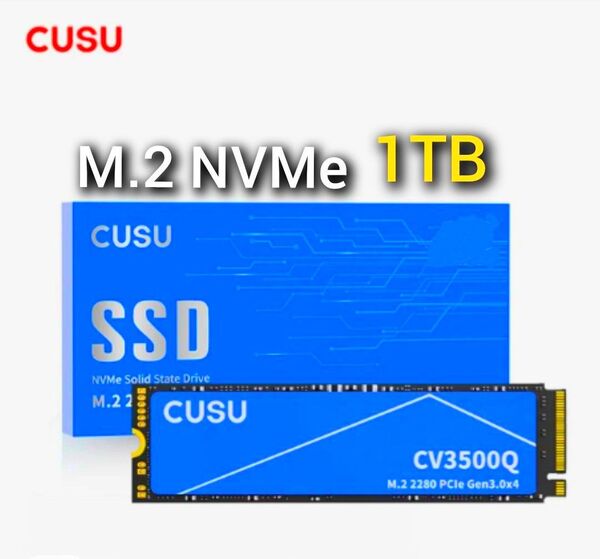 SSD 1TB CUSU CV3500Q M.2 NVMe PCIe3.0 x4 新品未使用