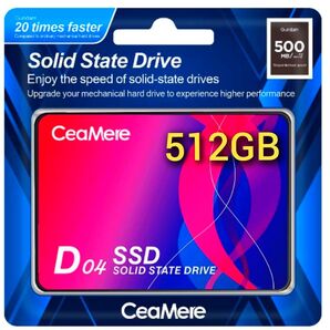 SSD 512GB CeaMere CMSSDA 2.5インチ (赤)パッケージ品 新品