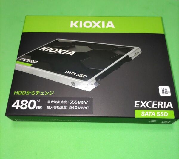 KIOXIA SSD 480GB 2.5インチ 国産3D NAND TLC採用 SSD-CK480S 国内正規品 新品未使用