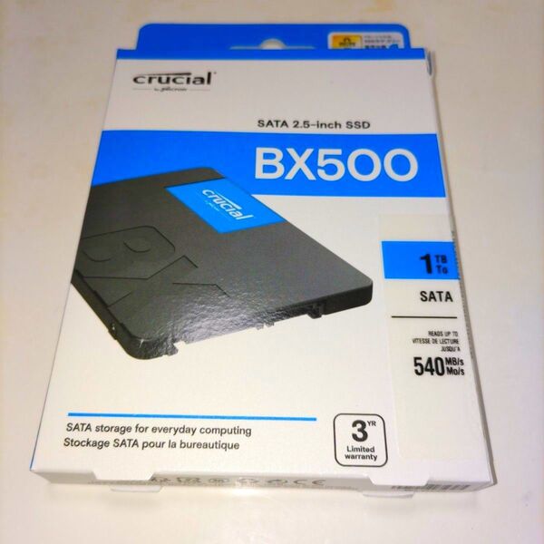 1TB SSD クルーシャル BX500 SATA 2.5インチSSD CT1000BX500SSD1JP 新品未開封