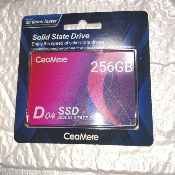 SSD 256GB CeaMere CMSSDA 2.5インチ パッケージ品 新品未使用(Red)