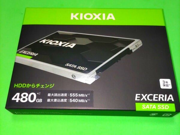 KIOXIA SSD 480GB 2.5インチ 国産3D NAND TLC採用 SSD-CK480S 国内正規品 新品未使用