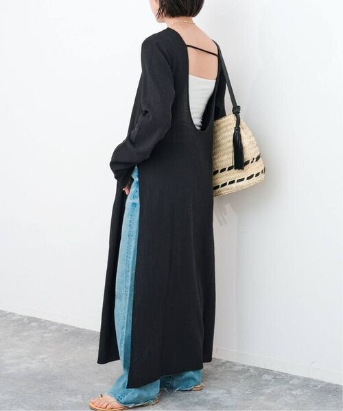 Spick and Span【スピックアンドスパン】☆コットンクレープルーズワンピース 新品ブラック