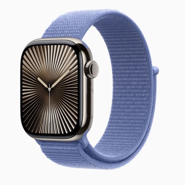 未使用に等しい Apple Watch Series 10 GPS+Cellularモデル 42mm ナチュラルチタニウムケース