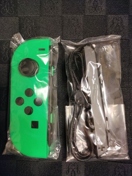 【新品 純正品】ジョイコン ネオングリーン 左 ★ストラップ付き ニンテンドースイッチ コントローラー Joy-Con 正規品