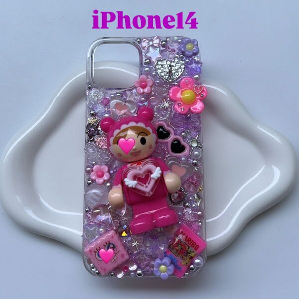 ☆デコ電☆キラキラポップなiPhone14ケース