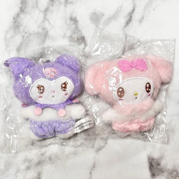 【新品】サンリオキャラクターズ ぬいぐるみ ボールチェーン 3 マイメロ クロミ