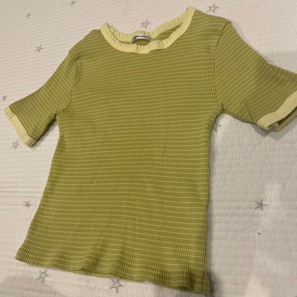 gleam 半袖 カットソー Tシャツ トップス ボーダー