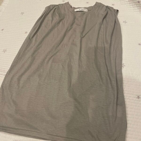 HAL カットソー グレー M L トップス Tシャツ ノースリーブ