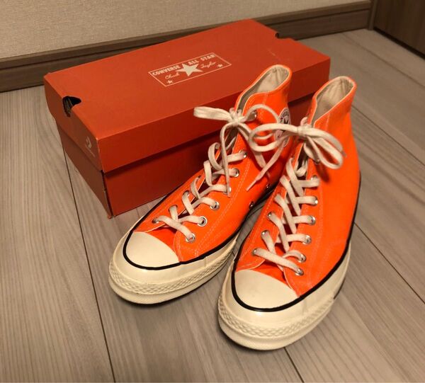 美品 CONVERS オールスター チャックテイラー CT 70 167700C 28cm US 9.5 トータルオレンジ