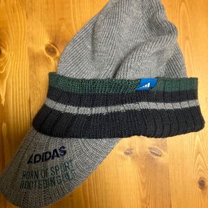 adidas CCT50 ゴルフ用ニット帽 黒/灰色/白