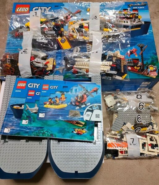 レゴ(LEGO) シティ 海の探検隊 海底探査船 60266 箱・説明書付き