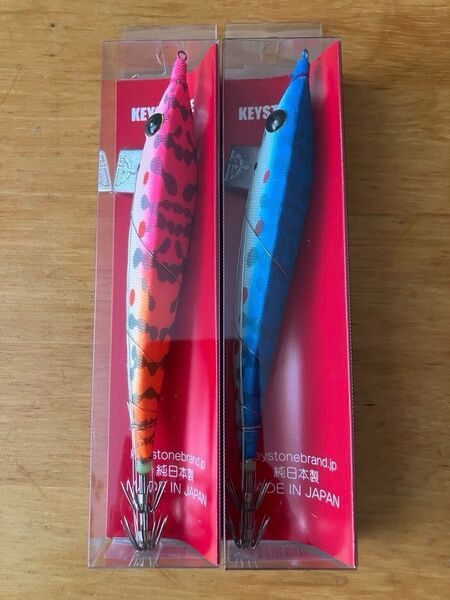 キーストン エギ エサ巻き 早福型 全夜光 ブルーイワシ MIXイワシ 新品 2本セット ヤリイカ マイカ マメイカ エギング