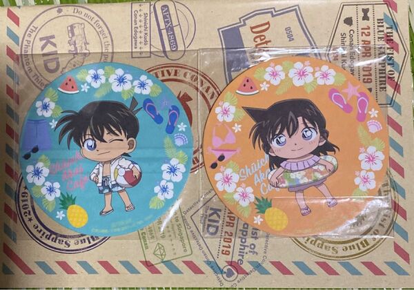 名探偵コナン コースター 工藤新一&毛利蘭