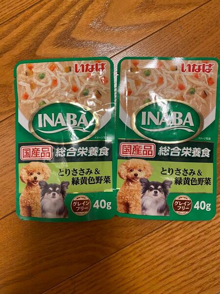いなばペットフード INABAパウチ とりささみ&緑黄色野菜 40g 総合栄養食