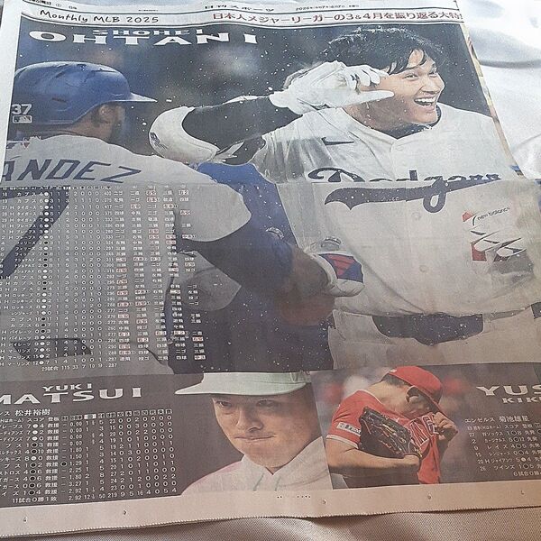 2025年5月7日 日刊スポーツ 別刷り マンスリーMLB