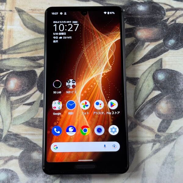 AQUOS sense5G ニュアンスブラック 64 GB SIMロック解除済み