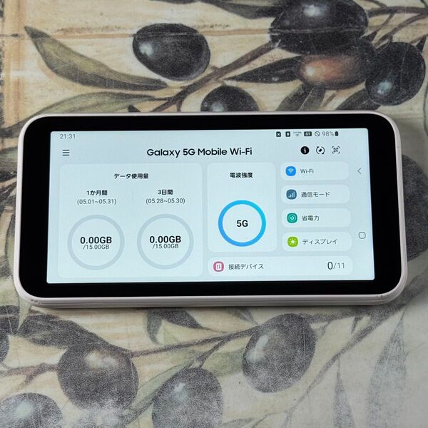 Galaxy 5G Mobile Wi-Fi SCR01 SIMフリー