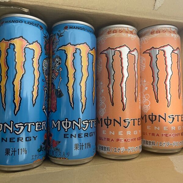 モンスターエナジー モンスター MONSTER エナジードリンク ピーチ マンゴー ピーチーキーン マンゴーロコ 合計24本セット