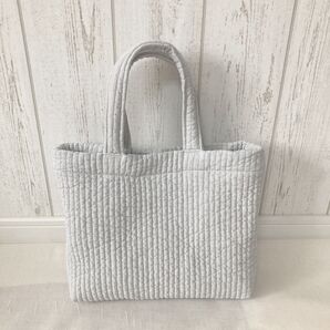 ヌビ バッグ グレー お散歩バッグ トートバッグ