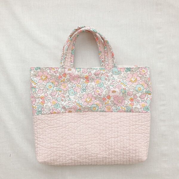 トートバッグ ヌビ リバティ ピンク ミニバッグ