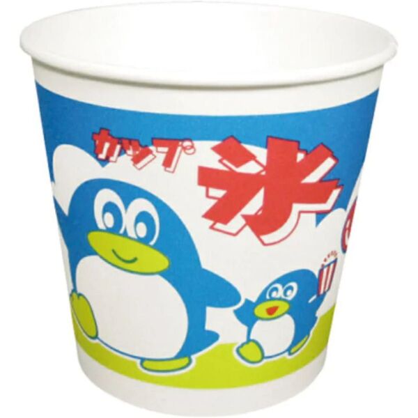 紙製 使い捨て 紙コップ かき氷 カップ / ペンギン 50個入 祭り 夏祭り 縁日