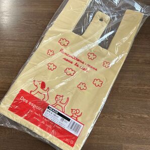 キュート レジバッグ レジ袋 ビニール袋 手提げ袋 スキップ キッズ Sサイズ 100枚 幼稚園 保育園