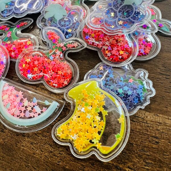 縁日 すくい 用 玩具 人形 ぷっくり シャカシャカ フルーツ 15個 プール 水遊び