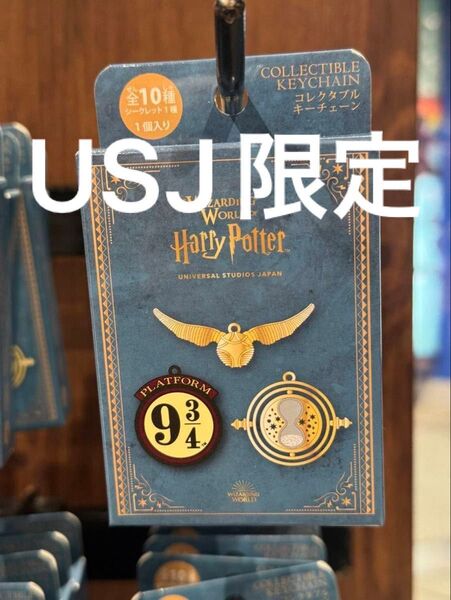 USJ コレクタブルキーチェーン ハリポタ 金のスニッチ ユニバ キーホルダー ハリーポッター