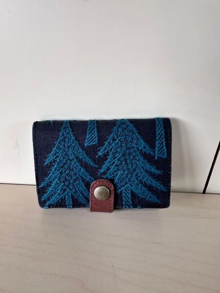 ⑯ハンドメイド ミナペルホネン本革名刺入れ