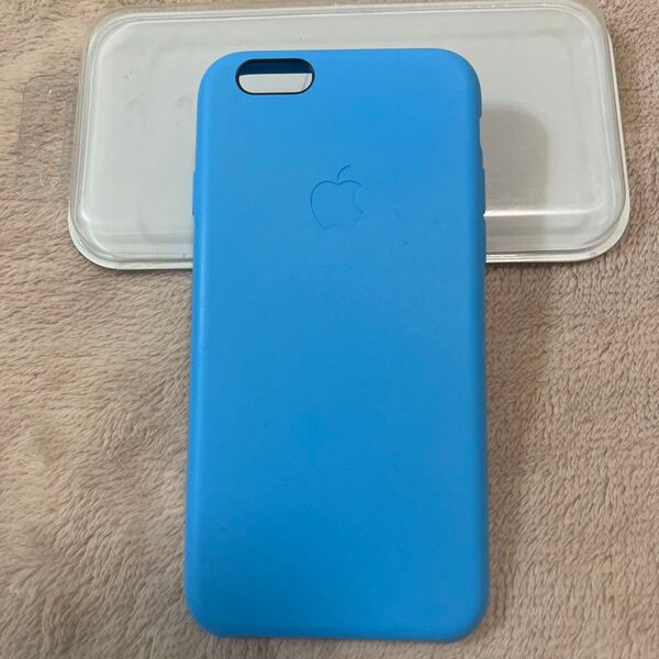 Apple iPhone6s純正シリコンケース ブルー