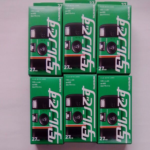 NewパッケージFUJICOLOR 写ルンです シンプルエース 27枚撮り 6個セット