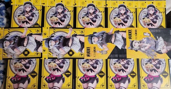 新品未使用 勝利の女神:NIKKE野郎ラーメンコラボ ポストカード14枚セット