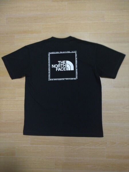 ノースフェイスTシャツ、背面スクエアBoxロゴ半袖Tシャツ【メンズMサイズ】