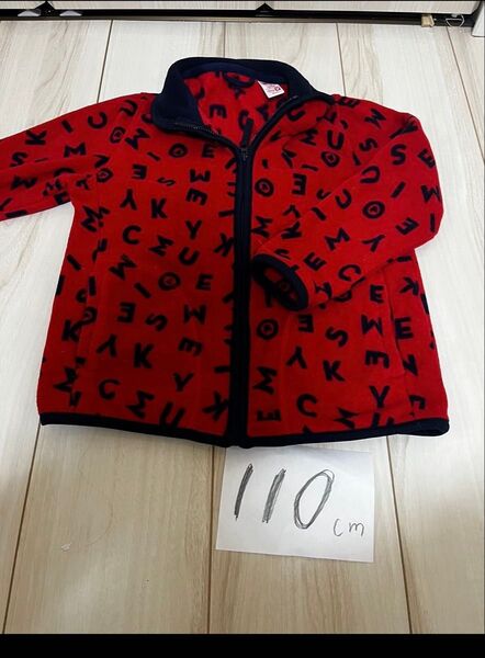 110cm ユニクロ UNIQLO フリース パーカー トレーナー アウター 上着 ミッキー 長袖