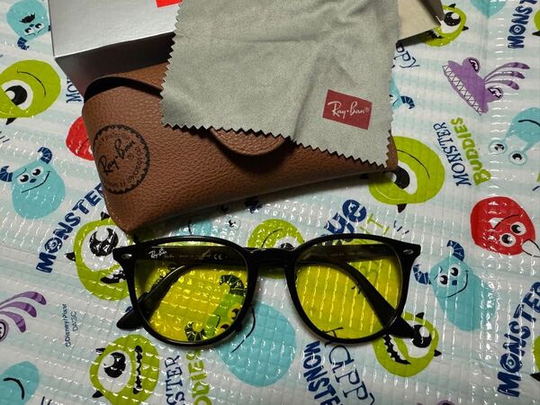 Ray-Ban ORB4259F ブラック/イエロー サングラス