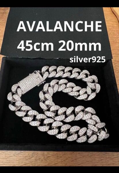 AVALANCHE silver925 マイアミ キューバン リンク チェーン ネックレス