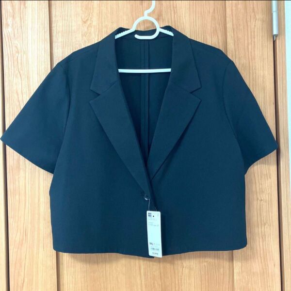 GU ハーフスリーブ クロップド ジャケット 3XL 大きいサイズ