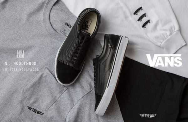 付属品完備 N.HOOLYWOOD × VANS OLD SKOOL 28.5cm オールドスクール レザー スウェード ブラック