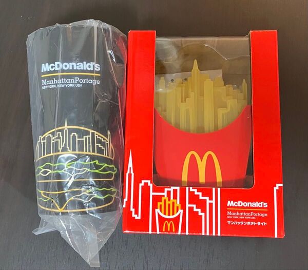 未使用 McDonald's ManhattanPortage コップとライト マクドナルド 福袋 マンハッタンポテト