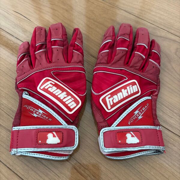 Franklin バッティンググローブ レッドMサイズ