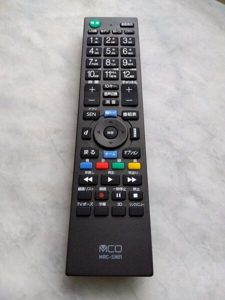 MCO ソニー用 テレビリモコン MRC-SN01 中古YG29A