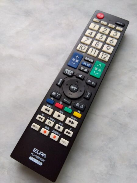 ELPA シャープ用テレビリモコン RC-TV009SH 中古