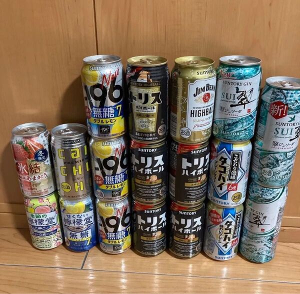 チューハイ サワー ハイボール 飲み比べ 18本 セット ジンソーダ翠 トリス -196° 檸檬堂 ジムビーム 氷結