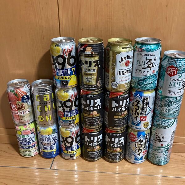 【母の日特価】チューハイ サワー ハイボール 飲み比べ 18本 セット ジンソーダ翠 トリス -196° 檸檬堂 ジムビーム 氷結