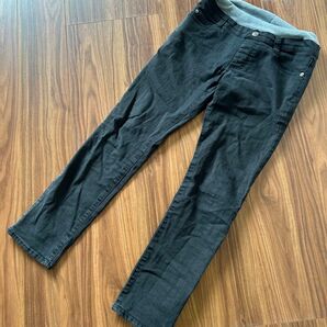 AEON イオン ブラック ストレッチパンツ 160
