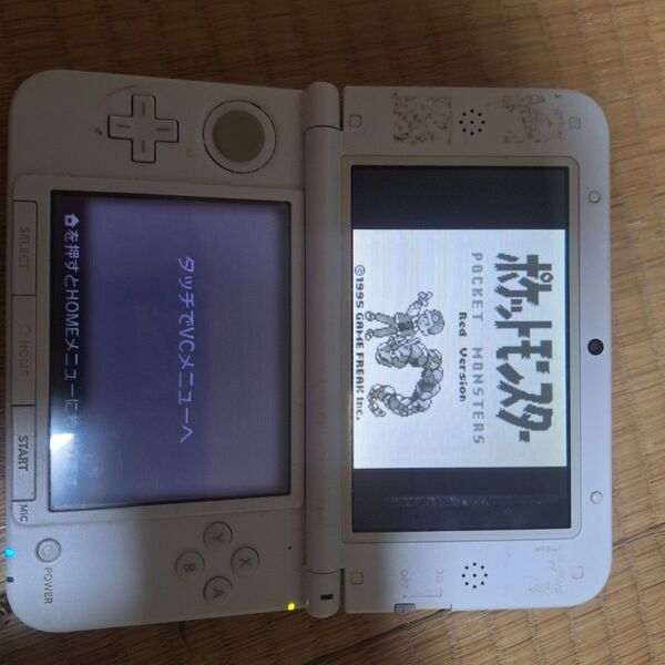 ニンテンドー3DS LL 本体 ホワイト 妖怪ウォッチポケモン赤ジャンク