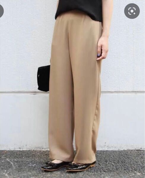 ジャーナルスタンダード ワイドパンツ クロップド タック ペグ ウエストゴム サラテロ 36 S M