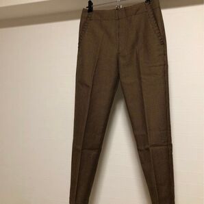 IENA 千鳥 ブラウン センタープレス パンツ 36 S M