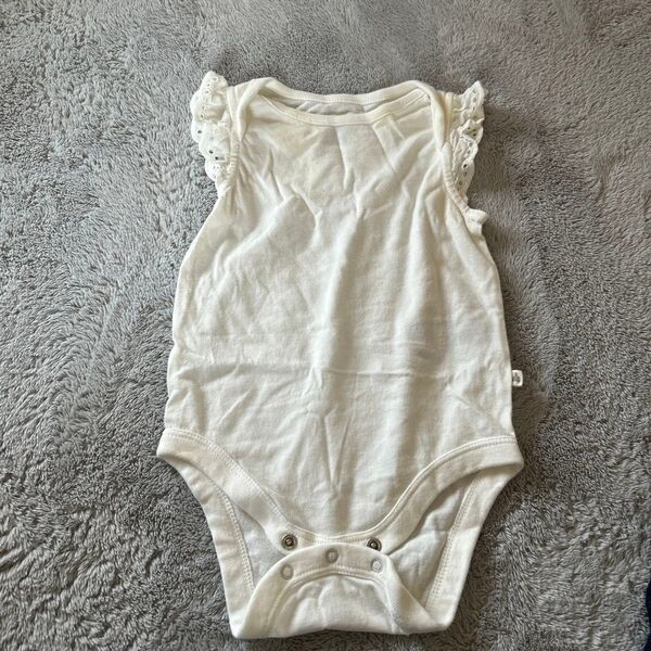 ベビー服 ロンパース 肌着 6-12month ホワイト 白
